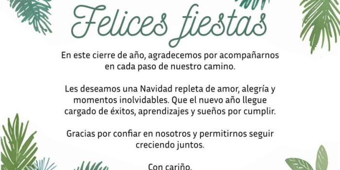 Felices fiestas!