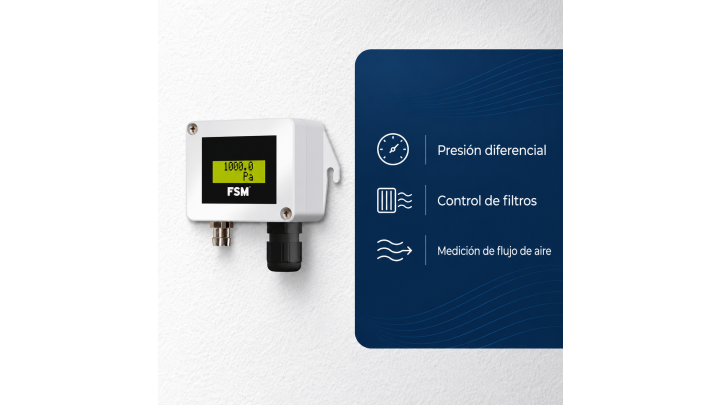Aplicaciones del FSM Base BDP en presión diferencial, filtros y flujo de aire