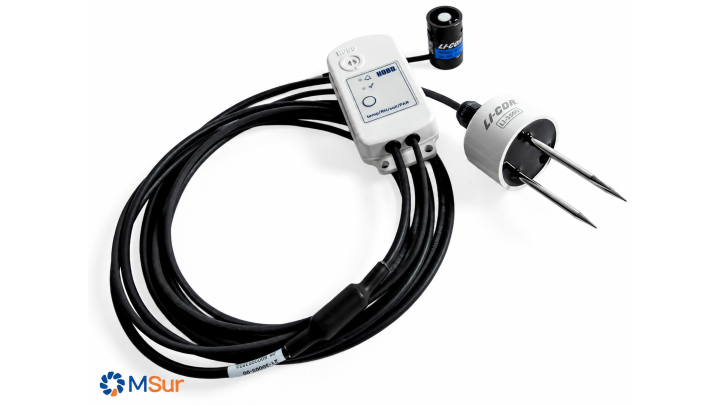 Registrador multiparámetro HOBO MX2310 para monitoreo de temperatura, humedad, radiación PAR y condiciones del suelo